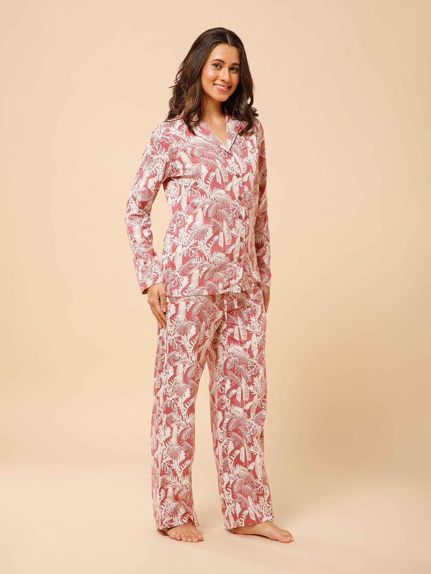 Drape in vogue Tropical Printed Lounge set