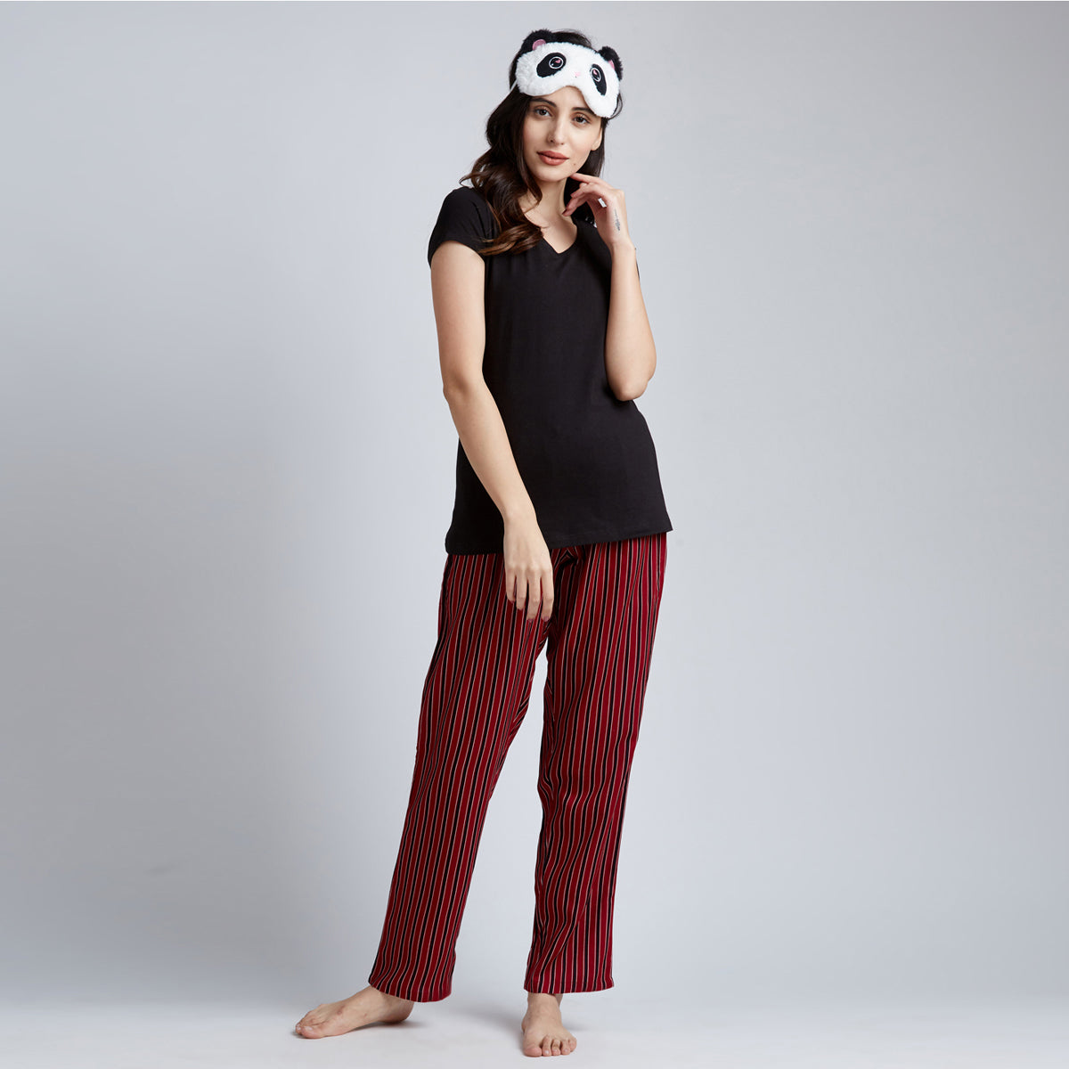 Red And Black Lining Pyjama