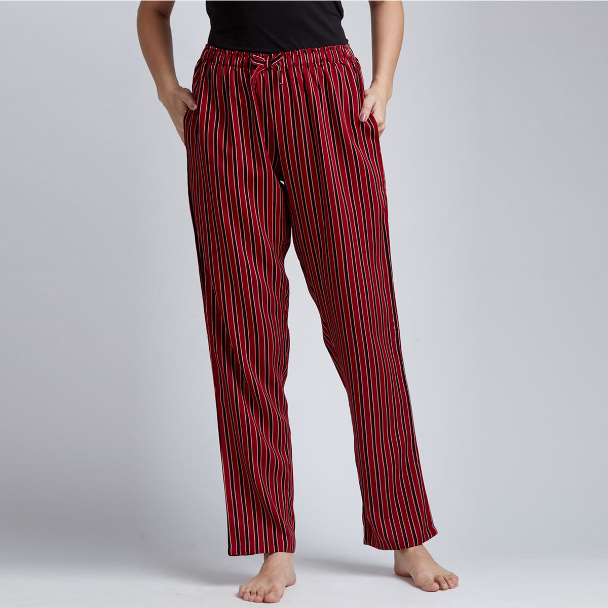 Red And Black Lining Pyjama