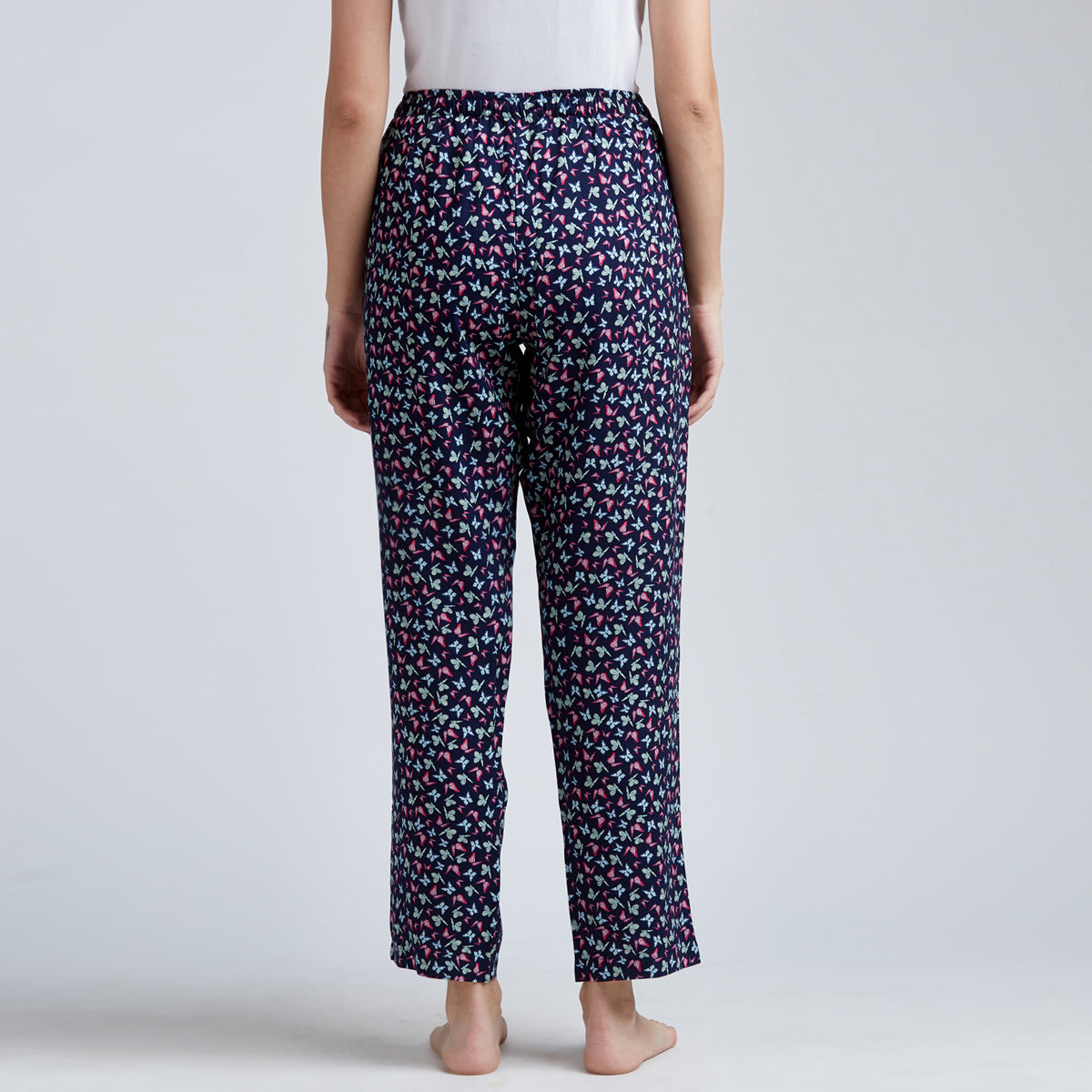 Navy Blue with Butterfly Print Pyjama