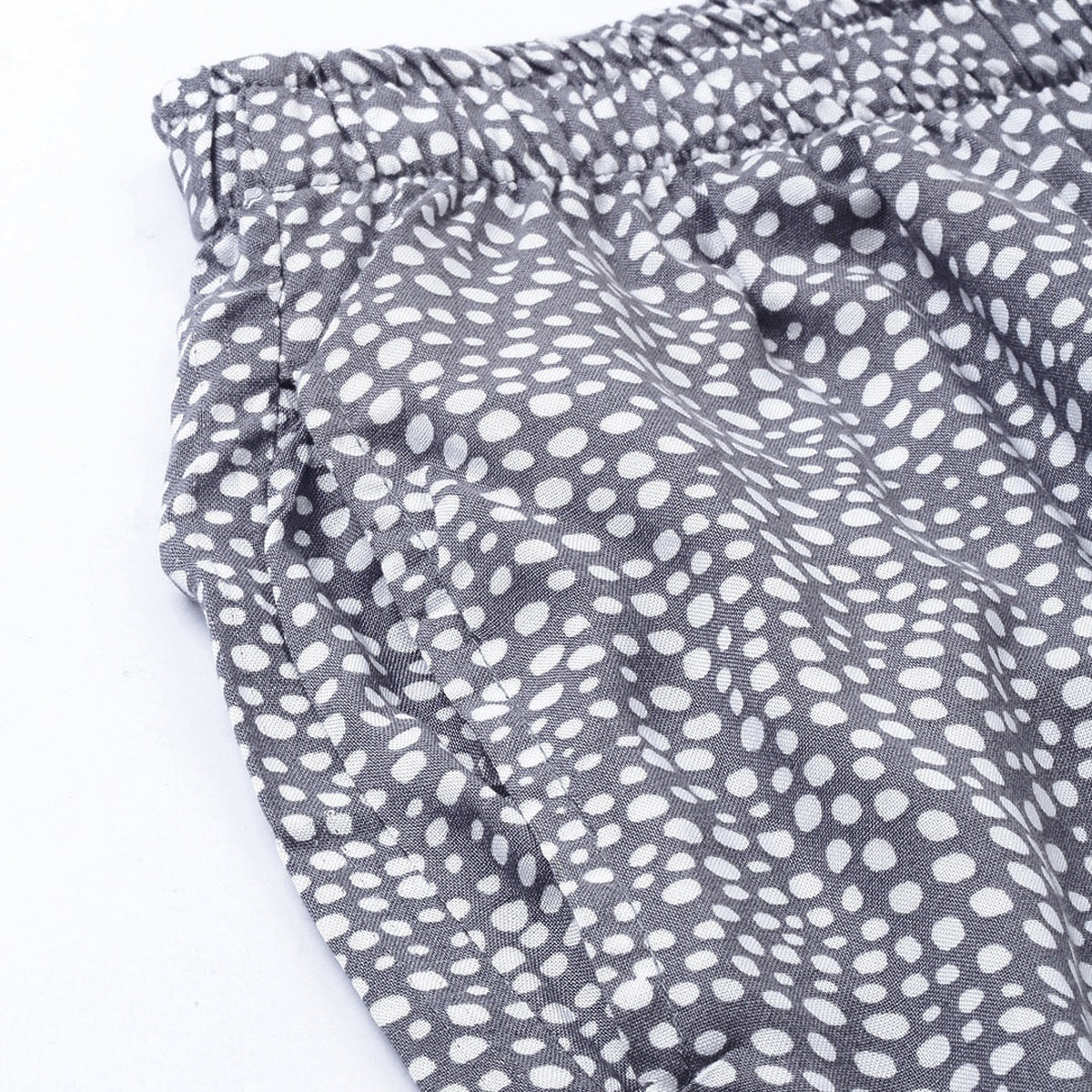 Women Grey With White Dots Pyjama