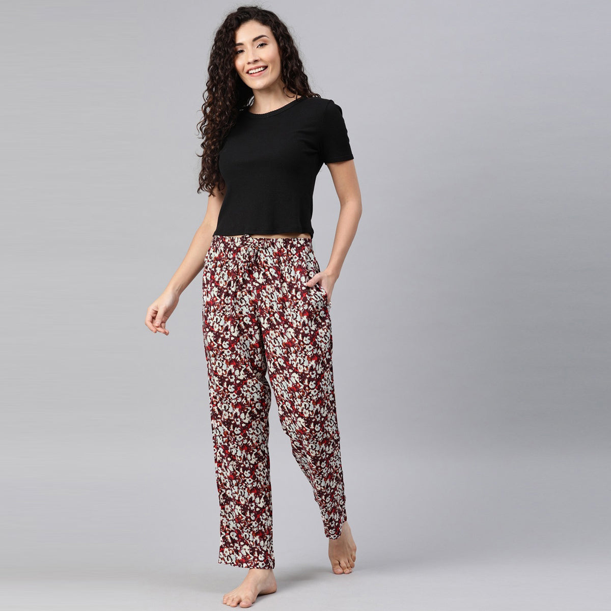 Women Multicolour Print Pyjama